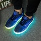 2019夏季新款情侣低帮闪电灯鞋USB充电灯鞋LED炫彩闪光鞋厂家